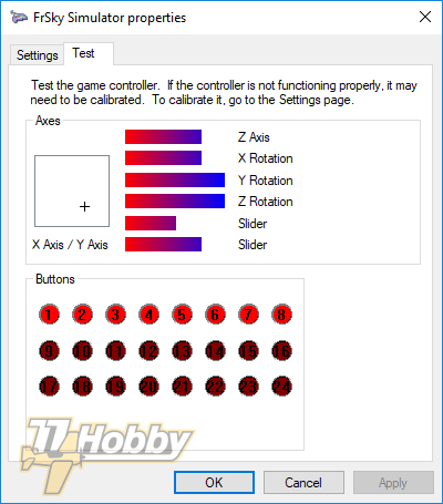 FrSky XSR-SIM Windows screenshot
